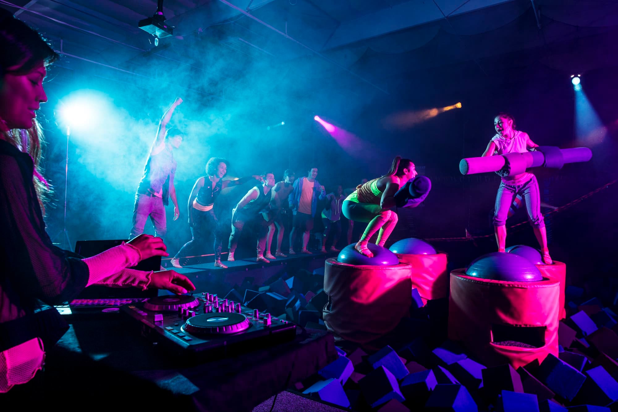 GLOW in-the-dark program at Sky Zone
